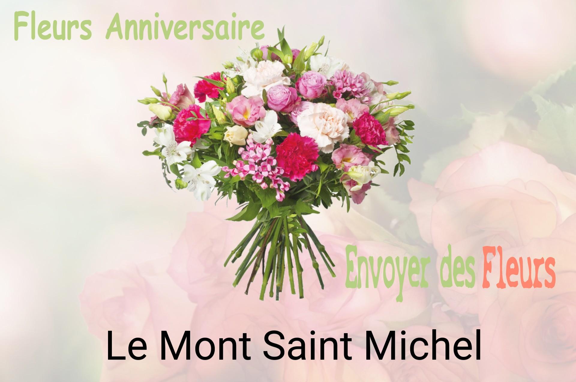 Bouquet de fleurs d’anniversaire livré à Le Mont-Saint-Michel