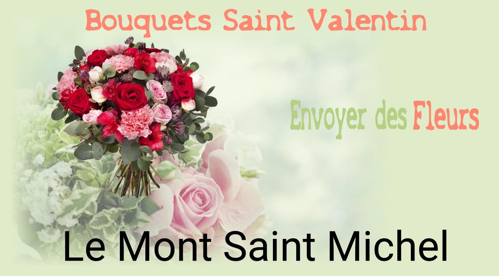 Roses de Saint-Valentin livrées à Le Mont-Saint-Michel